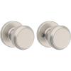 imageKwikset Maven Interior Passage Door Knob Handle for Closet and Hallway Doors Round NonLocking Doorknob in Satin Nickel with Microban Protection