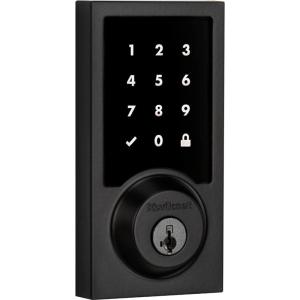 imageKwikset SmartCode 916 ZWave Smart Lock Keyless Entry Ring Compatible Door Lock Touchscreen Electronic Deadbolt SmartKey ReKey Security Smart Hub Required Contemporary Satin NickelMatte Black