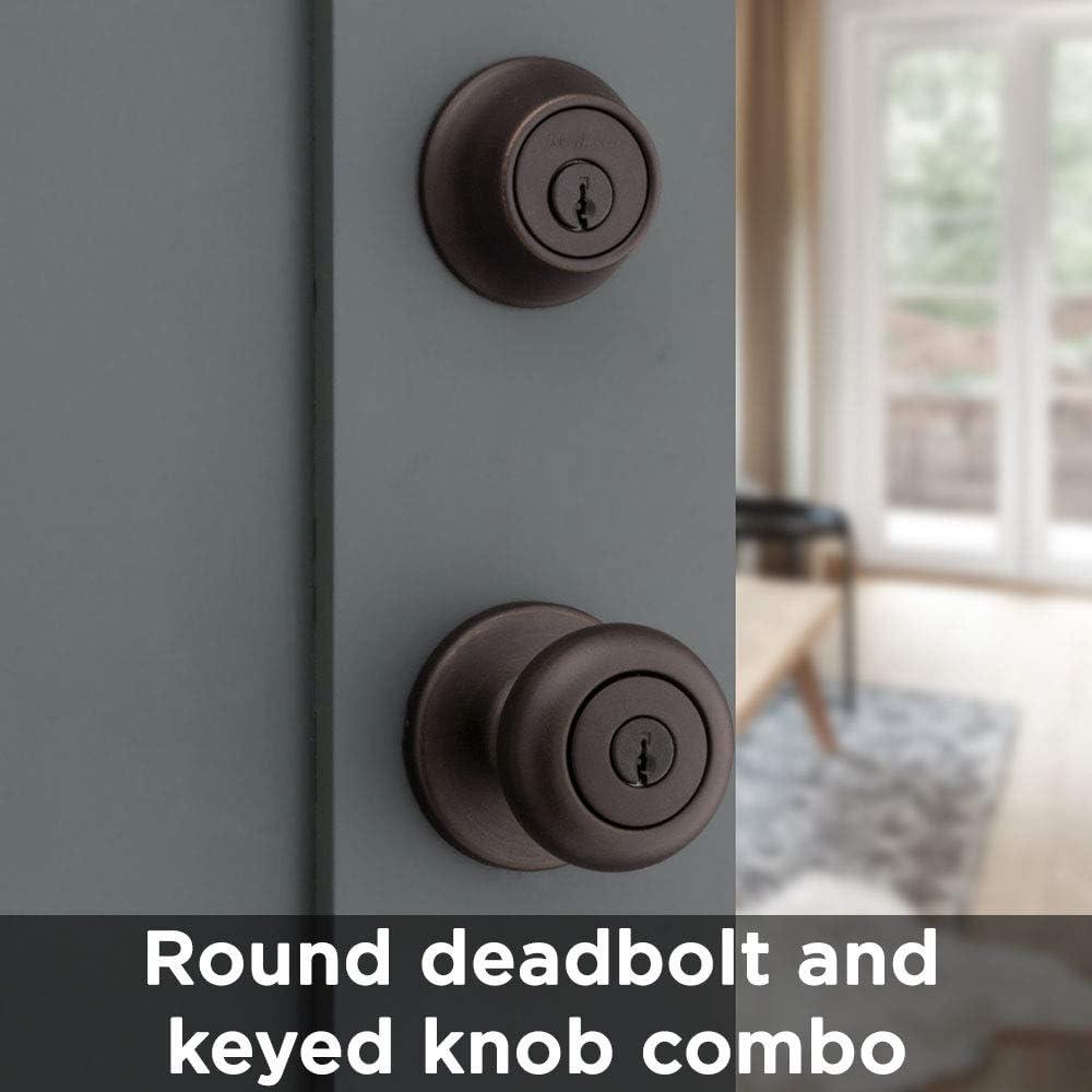 imageKwikset 690 Cove Entry Knob and Single Cylinder Deadbolt Combo Pack in Venetian Bronze1 Pack