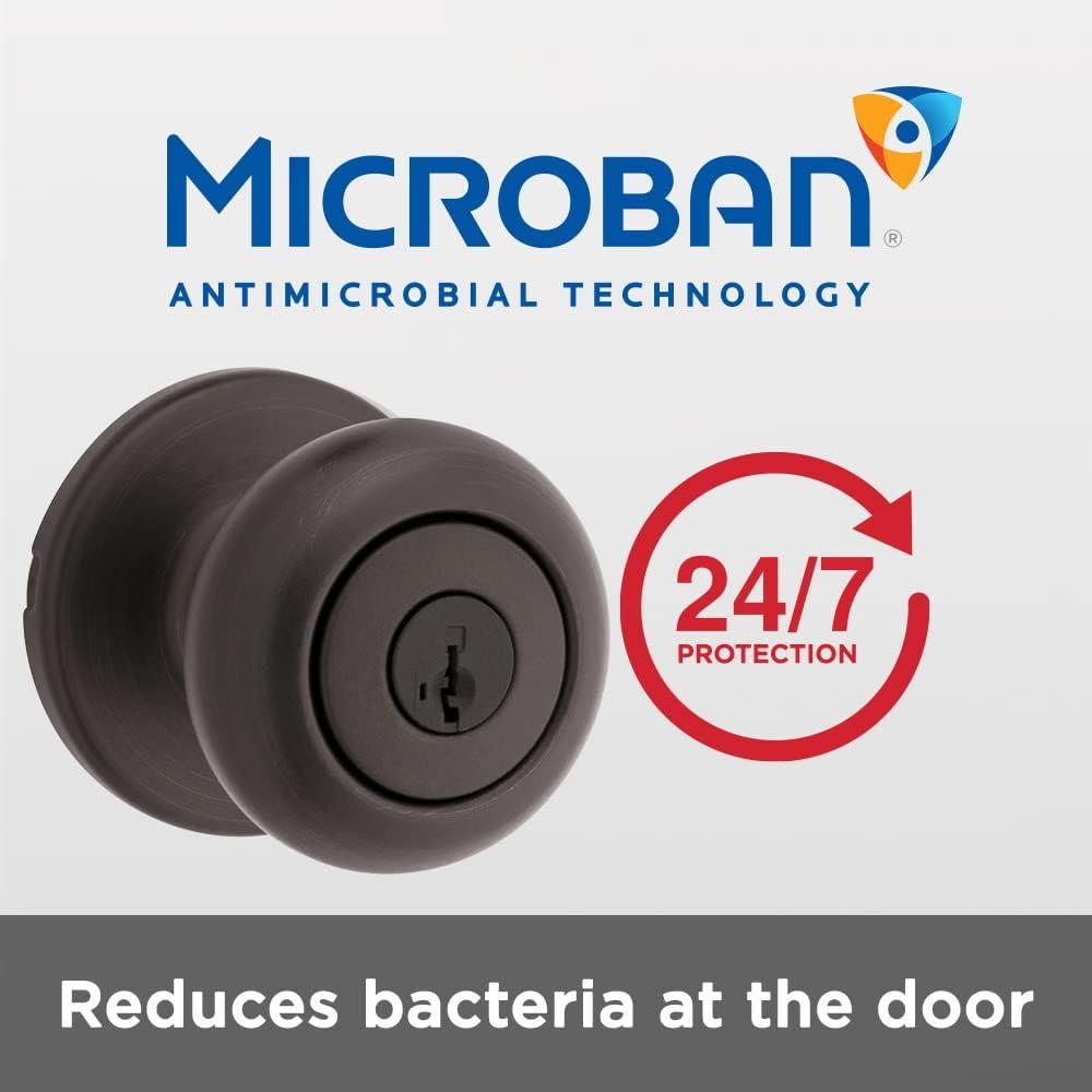 imageKwikset 690 Cove Entry Knob and Single Cylinder Deadbolt Combo Pack in Venetian Bronze1 Pack