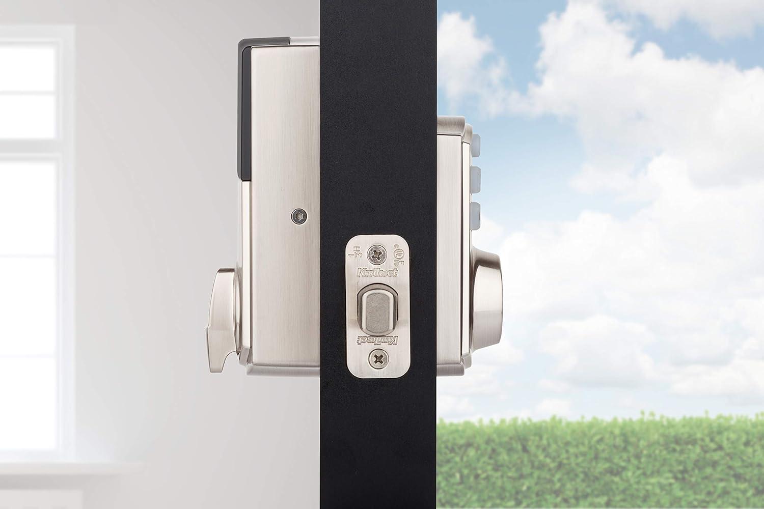 imageKwikset 914 Traditional Keypad SmartCode Electronic Deadbolt Smart Lock featuring SmartKey Security and ZigBee 30 Technology in Satin Nickel Large 914TRL ZB 30 15