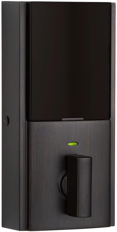imageKwikset 916 Keyless Entry Touchscreen SmartCode Electronic Deadbolt Smart Lock featuring SmartKey Security and ZigBee 30 Technology in Contemporary Venetian Bronze Zigbee Hub sold seperately