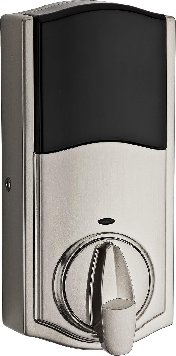 imageKwikset 916 Keyless Entry Touchscreen SmartCode Electronic Deadbolt Smart Lock featuring SmartKey Security and ZigBee 30 Technology in Traditional Satin Nickel Zigbee Hub sold seperatelySatin Nickel