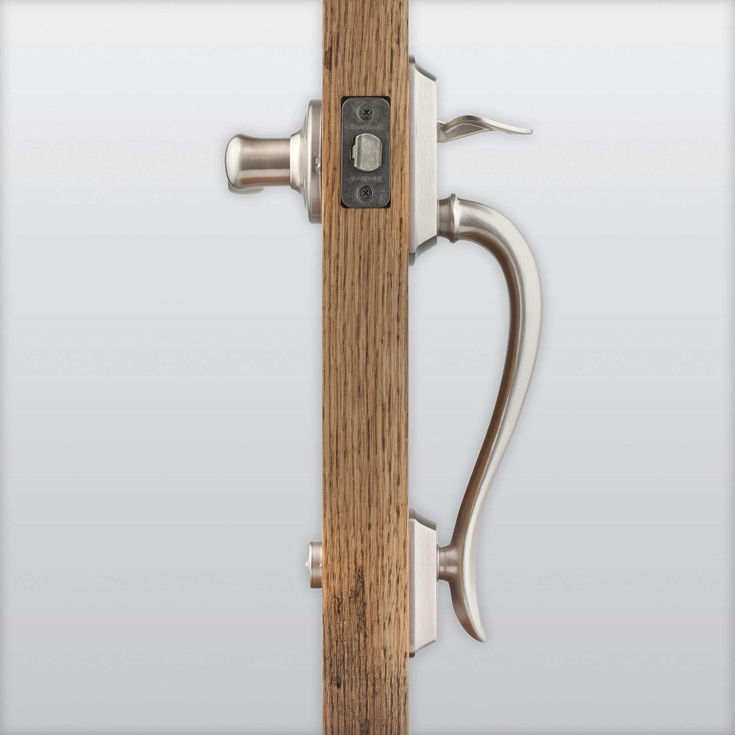 imageKwikset Avalon Front Door Handle No Lock Entry Handleset Exterior with Interior Reversible Handed Lever NonLocking Venetian Bronze Deadbolt Not Included with Microban Protection
