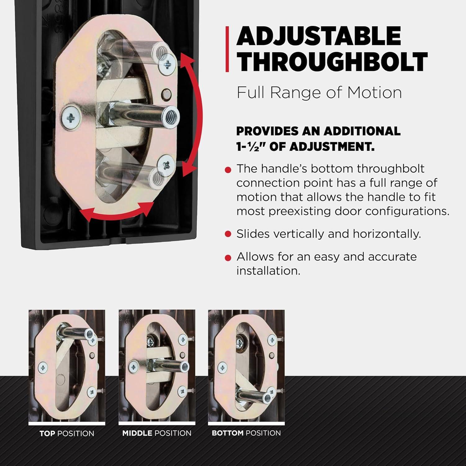 imageKwikset Prescott Front Door Lock Handle and Deadbolt Set Entry Handleset Exterior with Interior Reversible Lever Venetian Bronze Pick Resistant SmartKey Rekey Deadbolt SecurityVenetian Bronze