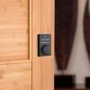 imageKwikset 914 Contemporary Keypad SmartCode Electronic Deadbolt Smart Lock featuring SmartKey Security and ZigBee 30 Technology in Matte Black