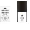 imageKwikset 914 Contemporary Keypad SmartCode Electronic Deadbolt Smart Lock featuring SmartKey Security and ZigBee 30 Technology in Polished Chrome