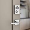 imageKwikset 914 Contemporary Keypad SmartCode Electronic Deadbolt Smart Lock featuring SmartKey Security and ZigBee 30 Technology in Polished Chrome