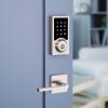 imageKwikset 916 Contemporary Touchscreen SmartCode Electronic Deadbolt Smart Lock featuring SmartKey Security and ZigBee 30 Technology in Satin Nickel