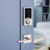 imageKwikset 916 Contemporary Touchscreen SmartCode Electronic Deadbolt Smart Lock featuring SmartKey Security and ZigBee 30 Technology in Satin Nickel