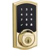 imageKwikset 916 Keyless Entry Touchscreen SmartCode Electronic Deadbolt Smart Lock featuring SmartKey Security and ZigBee 30 Technology in Traditional Polished Brass Zigbee Hub sold seperately