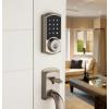 imageKwikset 916 Keyless Entry Touchscreen SmartCode Electronic Deadbolt Smart Lock featuring SmartKey Security and ZigBee 30 Technology in Traditional Satin Nickel Zigbee Hub sold seperatelySatin Nickel