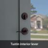 imageKwikset Arlington Front Door Lock Handle and Deadbolt Set Entry Handleset Exterior with Interior Reversible Lever Venetian Bronze Pick Resistant SmartKey Rekey Deadbolt Security Requires 2 HolesVenetian Bronze