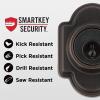 imageKwikset Arlington Front Door Lock Handle and Deadbolt Set Entry Handleset Exterior with Interior Reversible Lever Venetian Bronze Pick Resistant SmartKey Rekey Deadbolt Security Requires 2 HolesVenetian Bronze