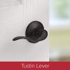 imageKwikset Avalon Front Door Handle No Lock Entry Handleset Exterior with Interior Reversible Handed Lever NonLocking Venetian Bronze Deadbolt Not Included with Microban Protection
