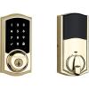 imageKwikset 916 Keyless Entry Touchscreen SmartCode Electronic Deadbolt Smart Lock featuring SmartKey Security and ZigBee 30 Technology in Traditional Polished Brass Zigbee Hub sold seperately