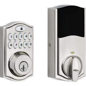 imageKwikset 914 Traditional Keypad SmartCode Electronic Deadbolt Smart Lock featuring SmartKey Security and ZigBee 30 Technology in Satin Nickel Large 914TRL ZB 30 15