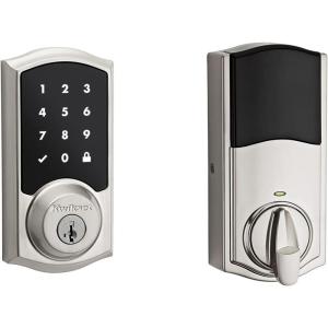imageKwikset 916 Keyless Entry Touchscreen SmartCode Electronic Deadbolt Smart Lock featuring SmartKey Security and ZigBee 30 Technology in Traditional Satin Nickel Zigbee Hub sold seperatelySatin Nickel