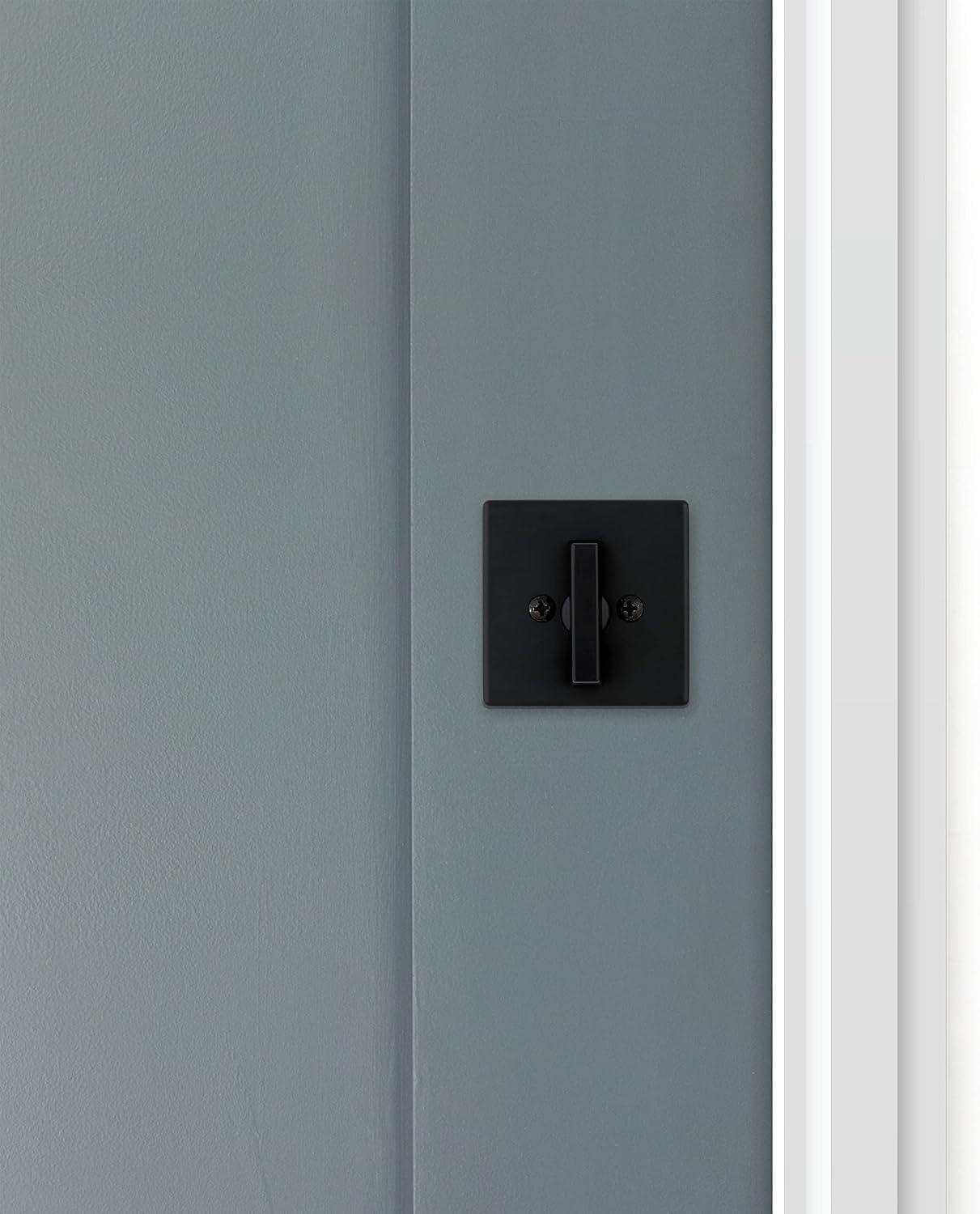 imageKwikset 660 Deadbolt Deadbolt Lock Polished Chrome Round Exterior Keyed Front Entry Door Single Cylinder Dead BoltMatte Black