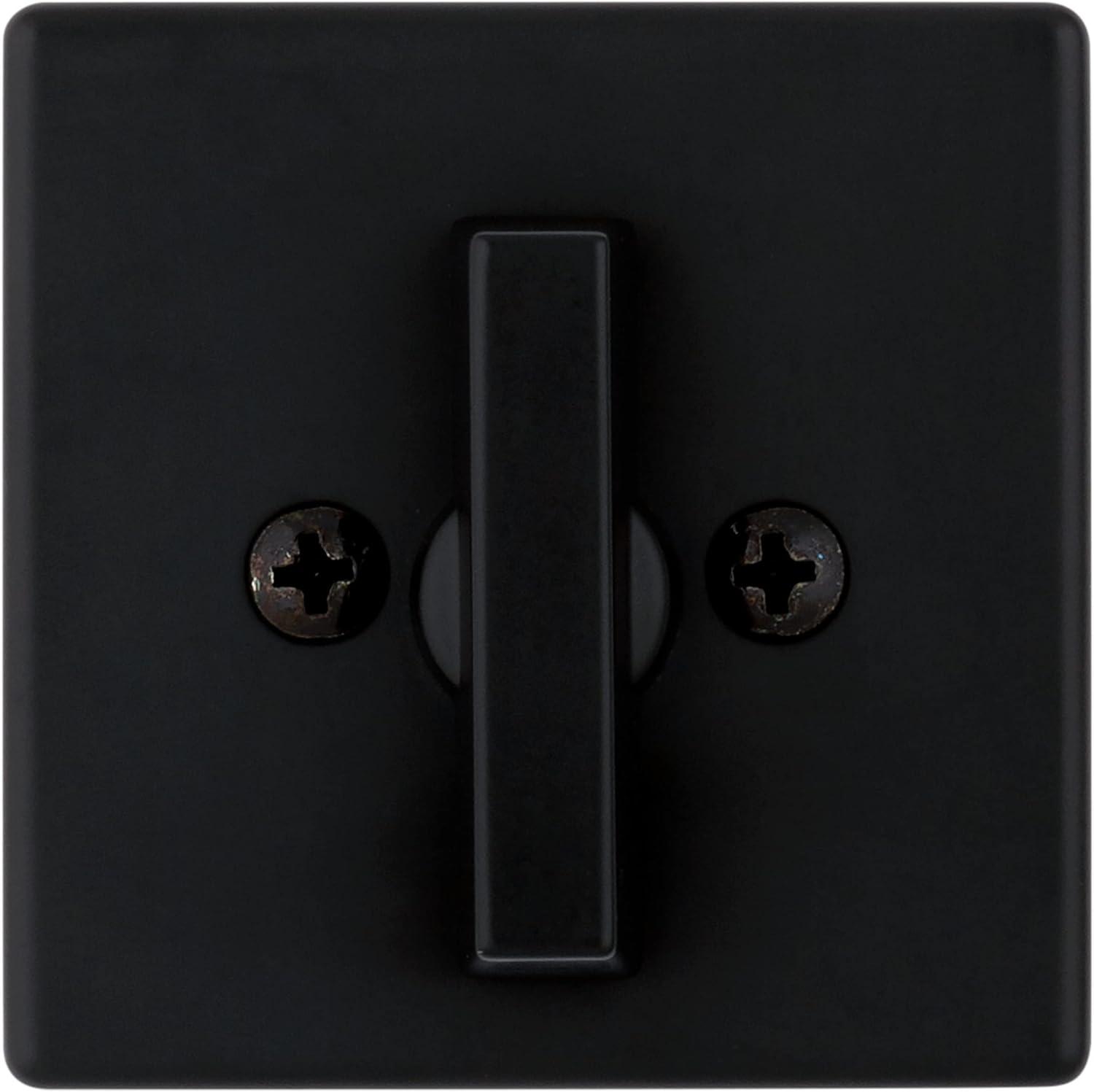 imageKwikset 660 Deadbolt Deadbolt Lock Polished Chrome Round Exterior Keyed Front Entry Door Single Cylinder Dead BoltMatte Black