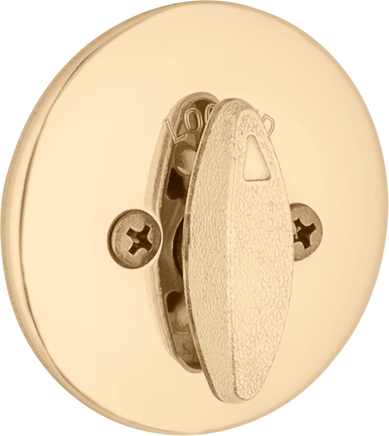 imageKwikset 660 Deadbolt Deadbolt Lock Polished Chrome Round Exterior Keyed Front Entry Door Single Cylinder Dead BoltPolished Brass
