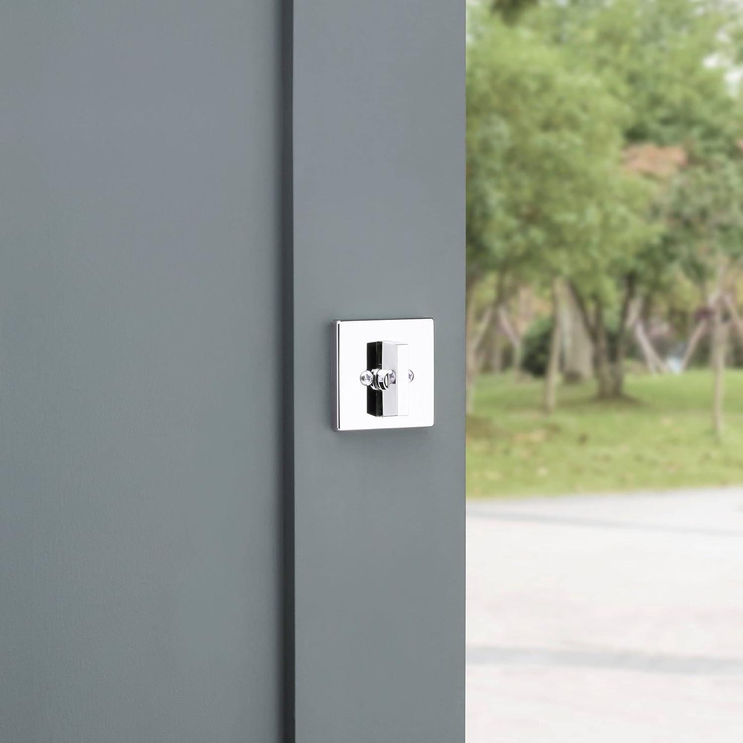 imageKwikset 660 Deadbolt Deadbolt Lock Polished Chrome Round Exterior Keyed Front Entry Door Single Cylinder Dead BoltPolished Chrome