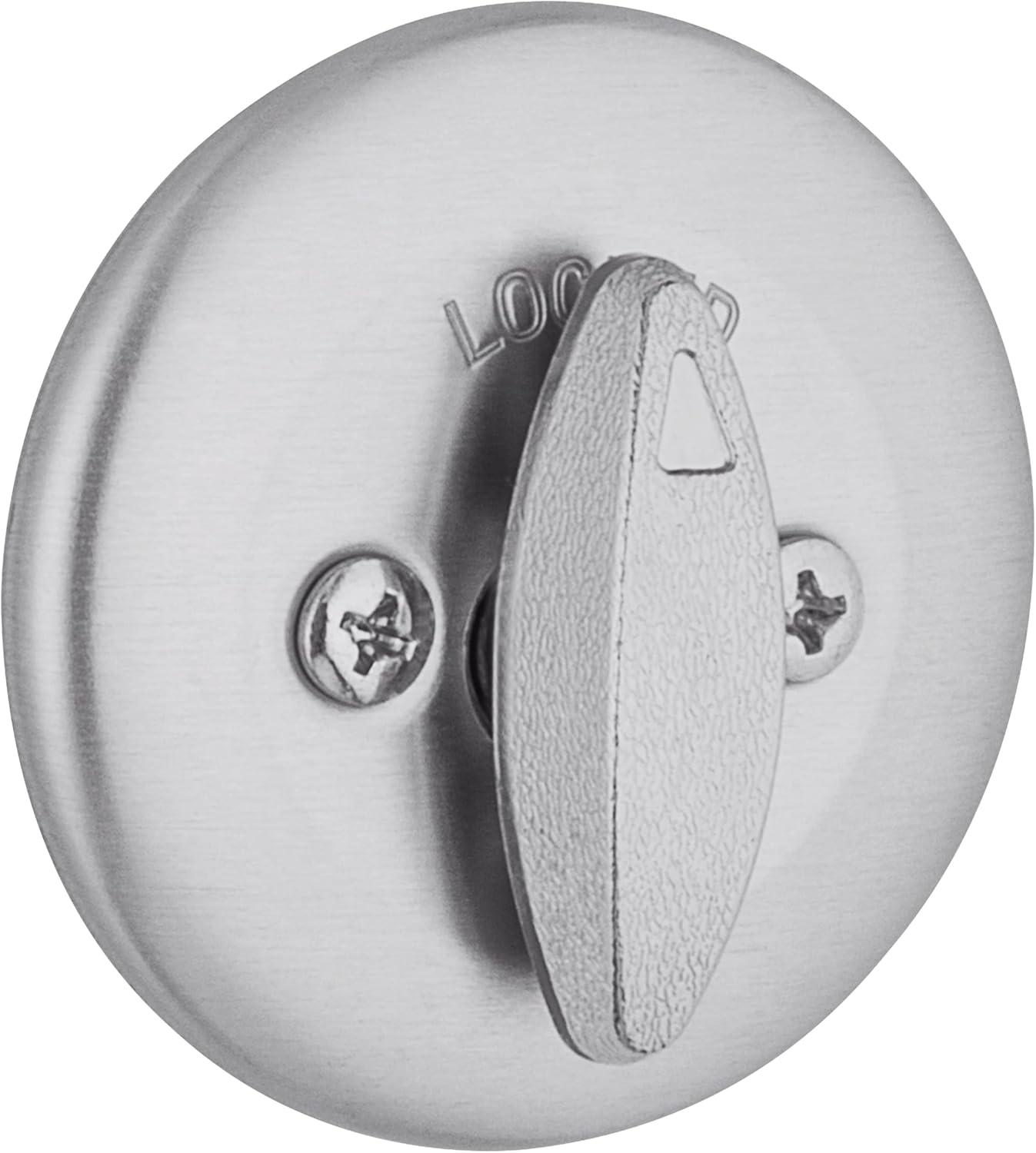 imageKwikset 660 Deadbolt Deadbolt Lock Satin Chrome Round Exterior Keyed Front Entry Door Single Cylinder Dead BoltWithout SmartKey Pack of 12