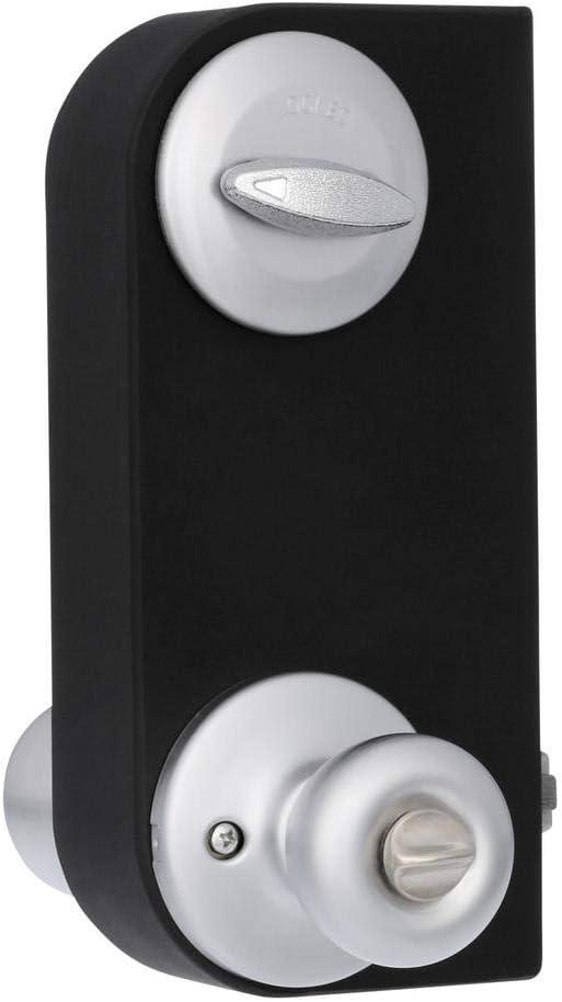 imageKwikset 690 Tylo Entry Knob and Single Cylinder Deadbolt Combo 1Pack Satin ChromeSatin Chrome