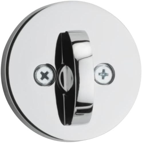imageKwikset Milan Deadbolt Lock Polished Chrome Round Exterior Keyed Front Entry Door Pick Resistant SmartKey Rekey Security Single Cylinder Dead BoltPolished Chrome