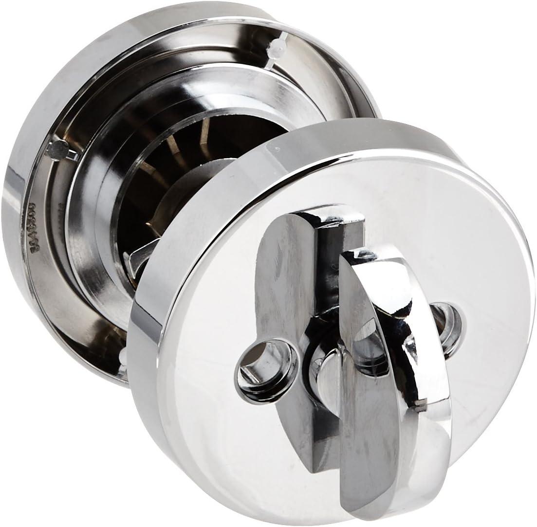 imageKwikset Milan Deadbolt Lock Polished Chrome Round Exterior Keyed Front Entry Door Pick Resistant SmartKey Rekey Security Single Cylinder Dead BoltPolished Chrome