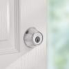 imageKwikset 660 Deadbolt Deadbolt Lock Satin Chrome Round Exterior Keyed Front Entry Door Single Cylinder Dead BoltWithout SmartKey Pack of 12