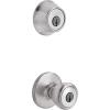 imageKwikset 690 Tylo Entry Knob and Single Cylinder Deadbolt Combo 1Pack Satin ChromeSatin Chrome