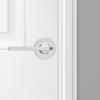 imageKwikset Casey Entry Door Handle with Lock and Key Secure Keyed Reversible Lever Exterior for Front Entrance and Bedrooms Satin Nickel 4 Pack Pick Resistant SmartKey Rekey Security and MicrobanPolished Chrome
