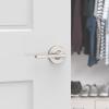 imageKwikset Casey Entry Door Handle with Lock and Key Secure Keyed Reversible Lever Exterior for Front Entrance and Bedrooms Satin Nickel 4 Pack Pick Resistant SmartKey Rekey Security and MicrobanSatin Nickel