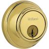 imageKwikset 817 Deadbolt Deadbolt Lock Venetian Bronze Round Exterior Keyed Front Entry Door Pick Resistant SmartKey Rekey Security Single Cylinder Dead BoltPolished Brass