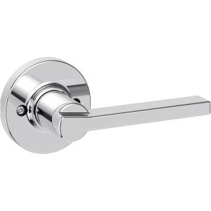 imageKwikset Casey Entry Door Handle with Lock and Key Secure Keyed Reversible Lever Exterior for Front Entrance and Bedrooms Satin Nickel 4 Pack Pick Resistant SmartKey Rekey Security and MicrobanPolished Chrome