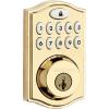 imageKwikset 914 Traditional Keypad SmartCode Electronic Deadbolt Smart Lock featuring SmartKey Security and ZigBee 30 Technology in Polished Brass