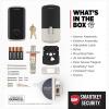 imageKwikset Halo Select Plus Satin Nickel Touchscreen Apple Home Keys TaptoUnlock WiFi and Matter Enabled Smart Lock Deadbolt with Door Status Sensor and Intrusion DetectionSatin Nickel