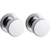 imageKwikset Pismo Interior Passage Door Knob Handle For Closet and Hallway Doors NonLocking Doorknob Polished Chrome Round RoseRound Rose