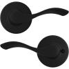 imageKwikset Balboa Interior Passage Door Handle Lever For Closet and Hallway Doors Reversible NonLocking Handle Lever Matte BlackMatte Black