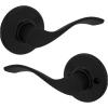 imageKwikset Balboa Interior Passage Door Handle Lever For Closet and Hallway Doors Reversible NonLocking Handle Lever Matte BlackMatte Black