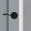 imageKwikset Balboa Interior Passage Door Handle Lever For Closet and Hallway Doors Reversible NonLocking Handle Lever Matte BlackMatte Black