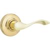imageKwikset Balboa Interior Passage Door Handle Lever For Closet and Hallway Doors Reversible NonLocking Handle Lever Matte BlackPolished Brass