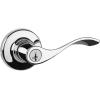 imageKwikset Balboa Interior Passage Door Handle Lever For Closet and Hallway Doors Reversible NonLocking Handle Lever Matte BlackPolished Chrome