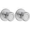 imageKwikset Tylo Interior Passage Door Knob Handle For Closet and Hallway Doors NonLocking Doorknob in Polished BrassSatin Chrome