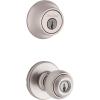 imageKWIKSET 690P 11P CP K6 Venetian Bronze Polo Combo Pack Lockset Model 96900333Satin Nickel