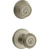 imageKwikset 690T 5 SMT 6AL RCS 690 Tylo Keyed Entry Knob and Single Cylinder Deadbolt Comob Pack Antique Brass