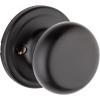 imageKwikset Hancock Entry Door Knob with Lock and Key Secure Keyed Handle Exterior Front Entrance and Bedroom Venetian Bronze Pick Resistant SmartKey Rekey Security and MicrobanMatte Black
