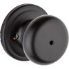 imageKwikset Hancock Entry Door Knob with Lock and Key Secure Keyed Handle Exterior Front Entrance and Bedroom Venetian Bronze Pick Resistant SmartKey Rekey Security and MicrobanMatte Black