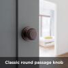 imageKwikset Juno Interior Passage Door Knob Handle For Closet and Hallway Doors NonLocking Doorknob in Venetian Bronze with Microban ProtectionVenetian Bronze